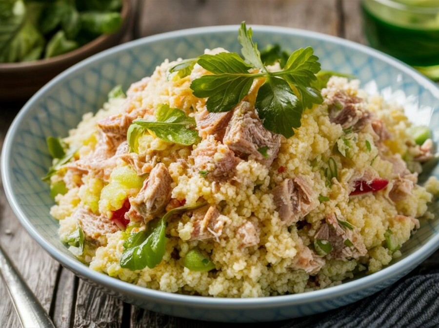 Hladna salata od kus-kusa i tune iz konzerve