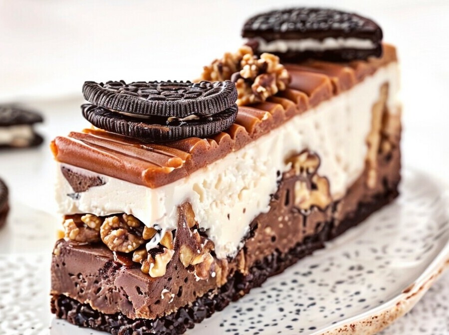 Oreo cheesecakle s čokoladom i orasima