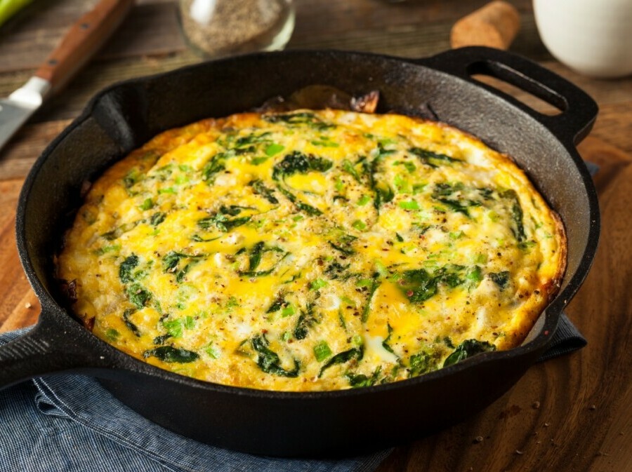 Fritata s kozjim sirom