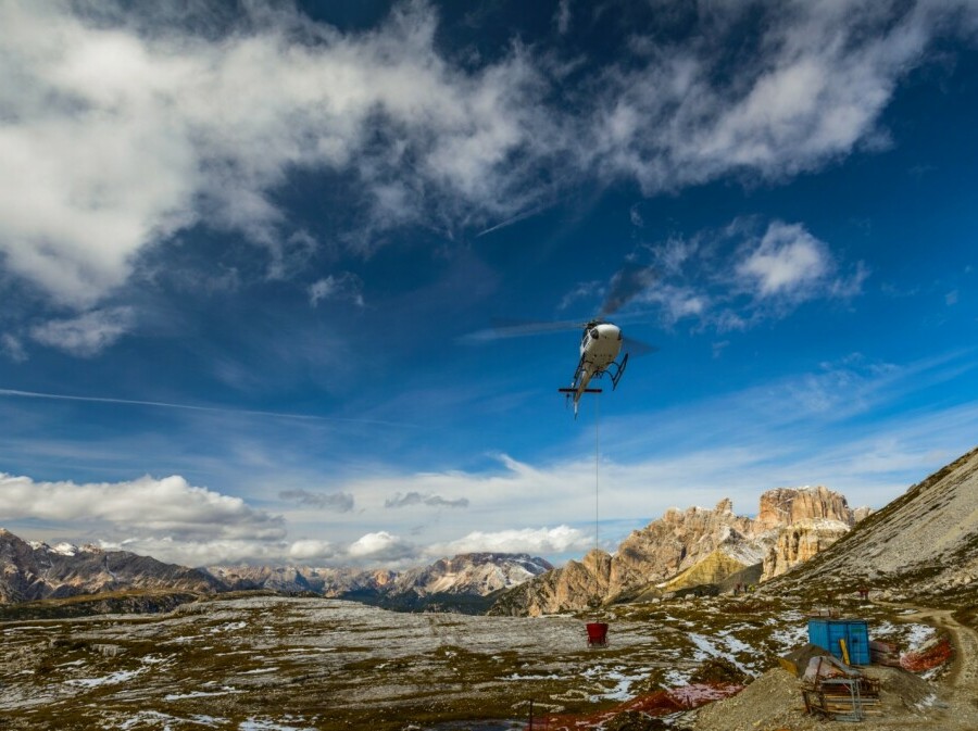 Spašavanje helikopterom u Dolomitima