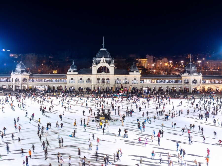 Klizalište City Park Ice Rink u Budimpešti