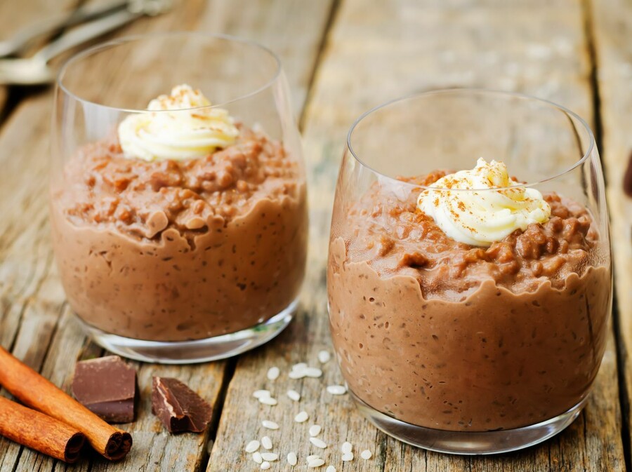 Puding od riže s čokoladom i cimetom