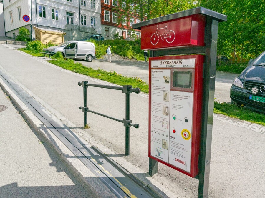 Biciklistički lift u Trondheimu - 6
