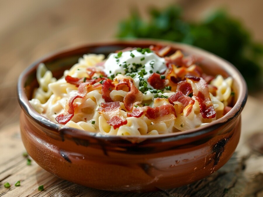 Tjestenina sa sirom i slaninom