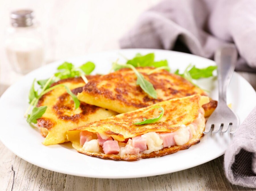 Palačinke sa šunkom i sirom