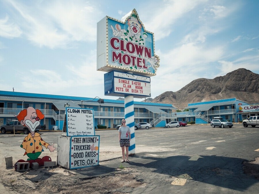 Clown motel u gradu Tonopah u Nevadi, SAD - 4