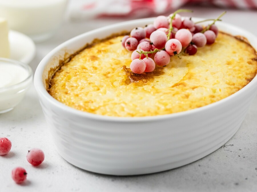 Zapečeni puding od riže