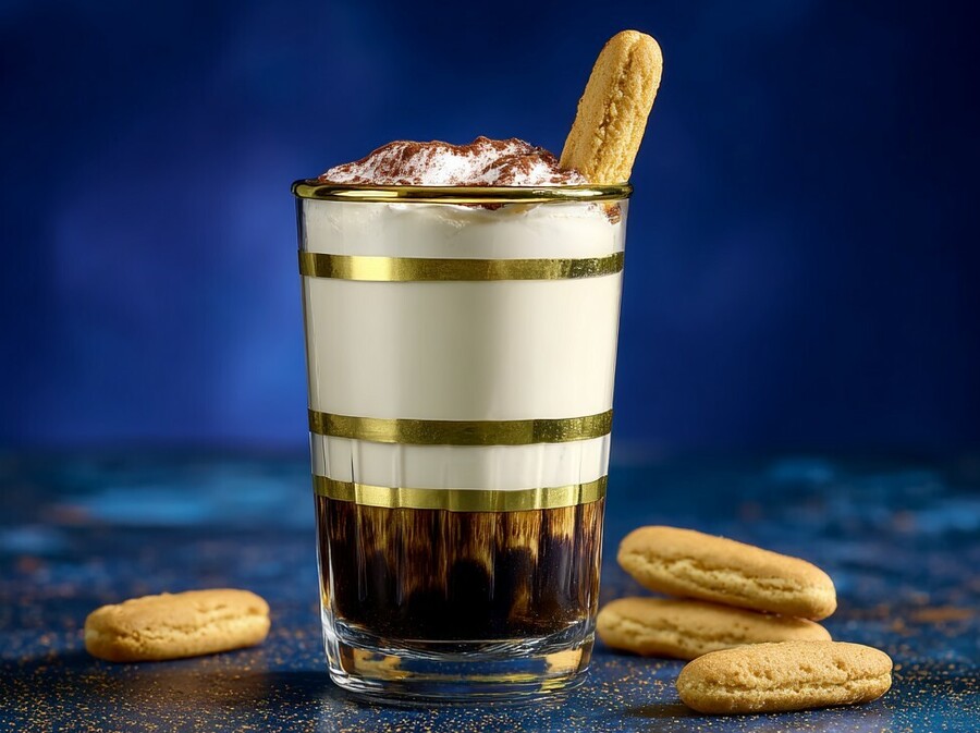 Koktel White Russian s okusom tiramsiu