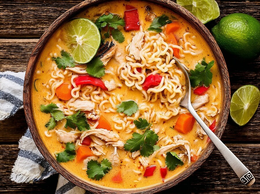 Kremasti ramen s piletinom