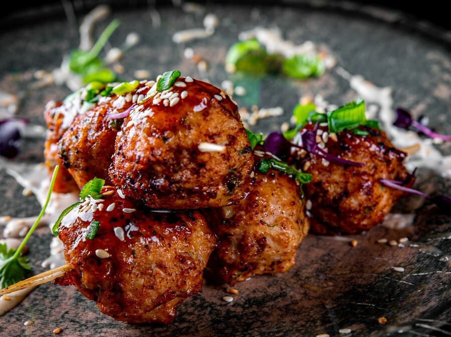 Pileće okruglice s đumbirom i mentom