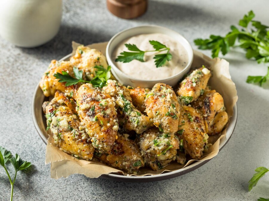 Krilca s češnjakom i parmezanom