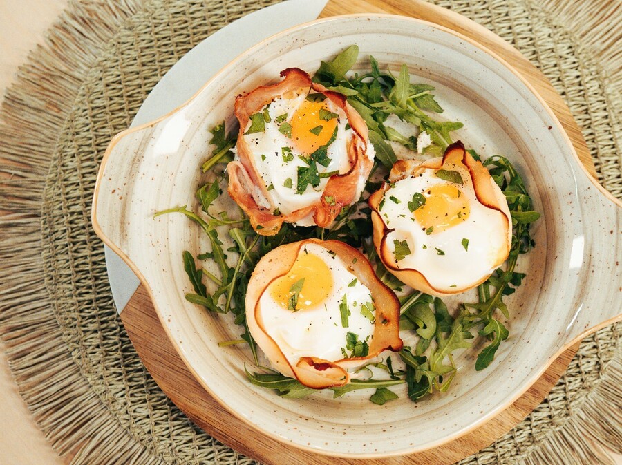 Košarice od šunke sa sirom i jajem - 11