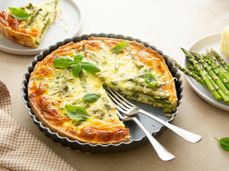 Quiche sa sirom i šparogama