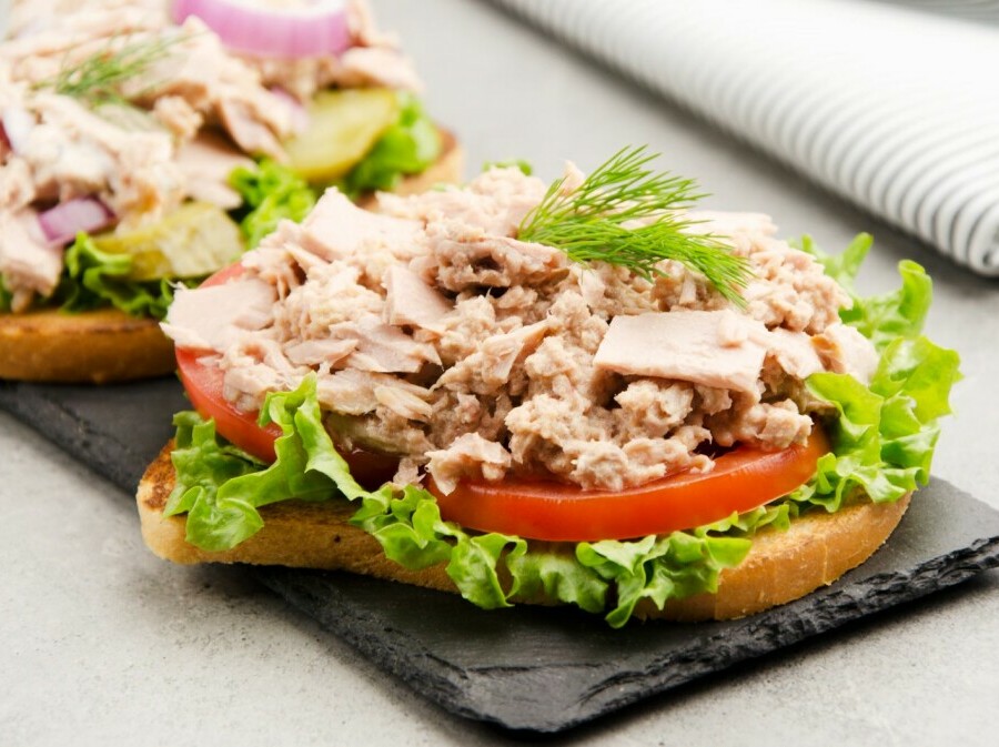 Tost s tunom i povrćem