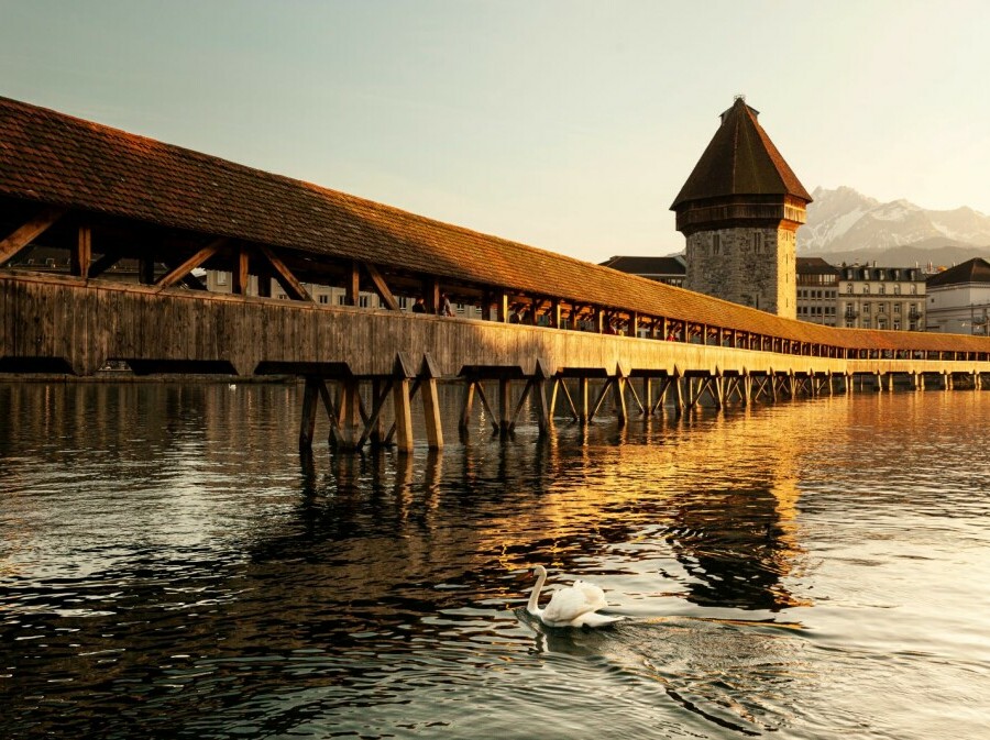 Kapellbrücke u Luzernu - 3