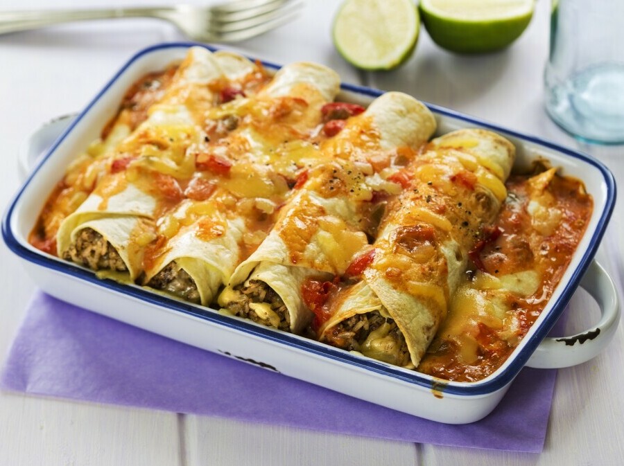 Enchilade punjene mljevenim mesom