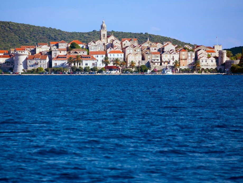 Korčula s mora