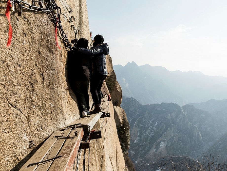 Plank Walk in the Clouds, Huashan, Kina - 5