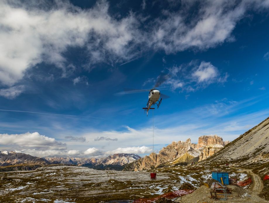 Spašavanje helikopterom u Dolomitima