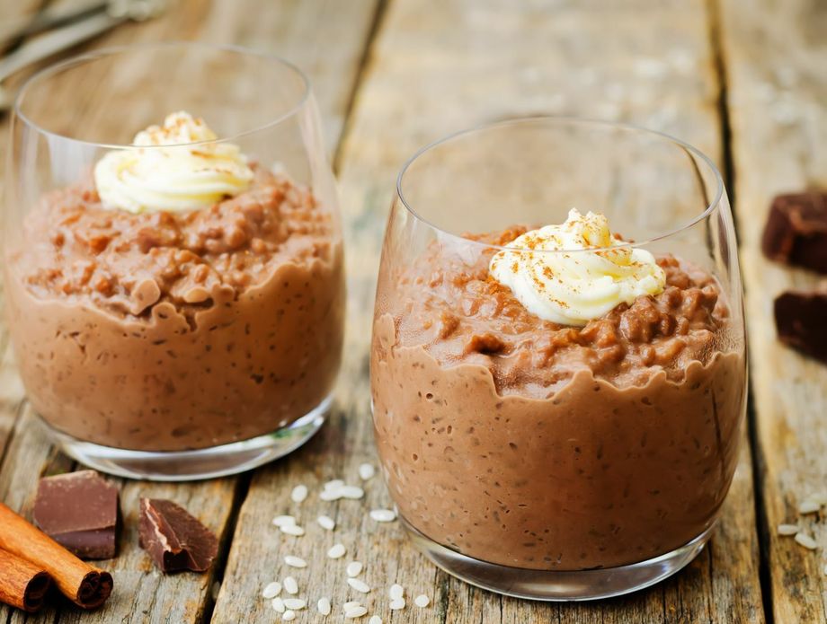 Puding od riže s čokoladom i cimetom