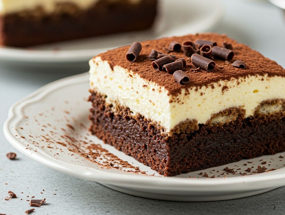 Brownie tiramisu
