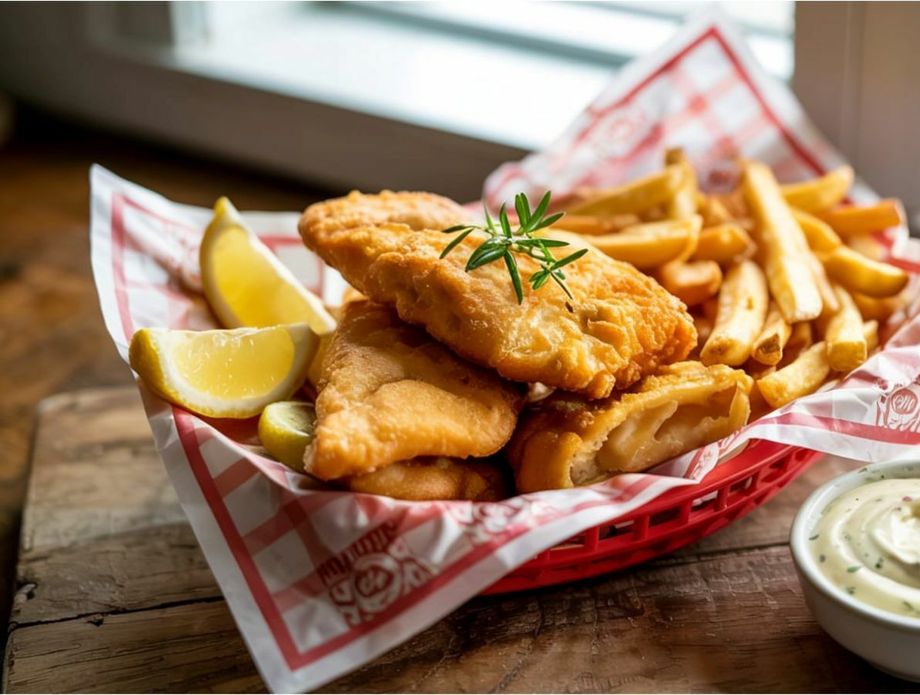 Pržena riba u tijestu s limunom