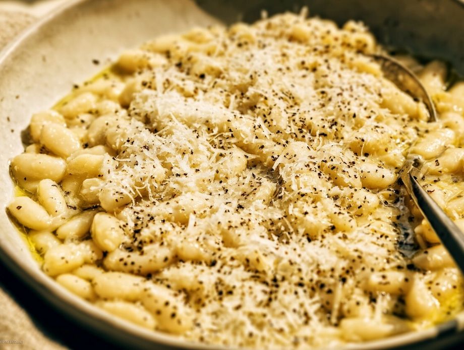 Bijeli grah cacio e pepe