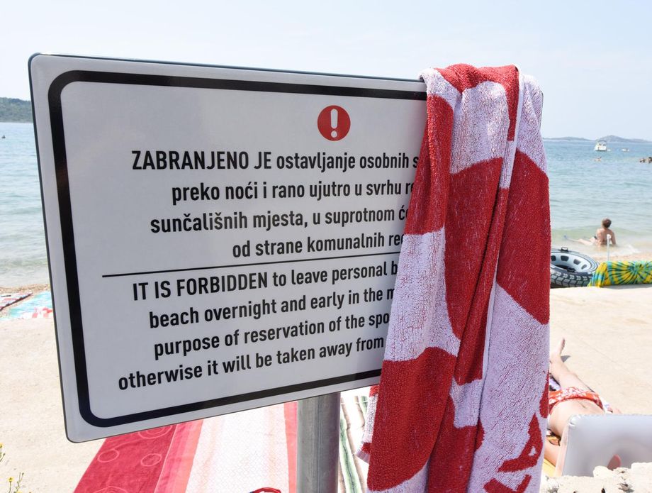 Zabrane na plaži