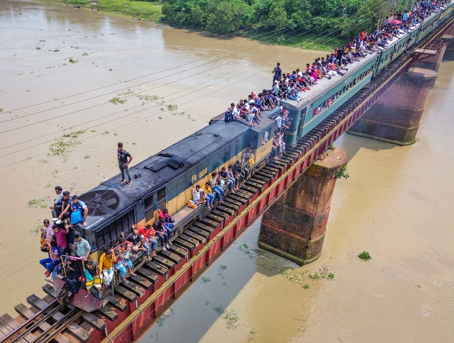 Pretrpani vlak u Bangladešu - 3
