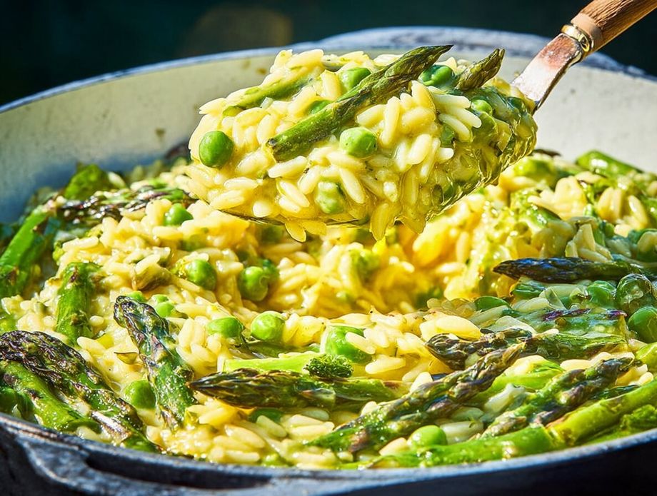 Orzo tjestenina s graškom i šparogama