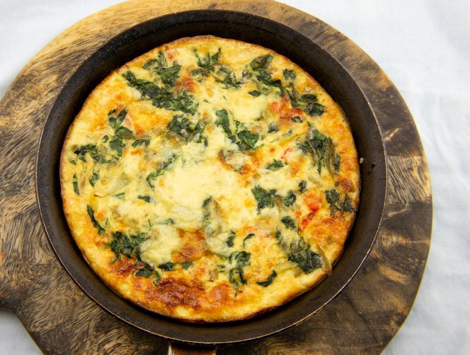 Složenac s jajima špinatom i pancetom