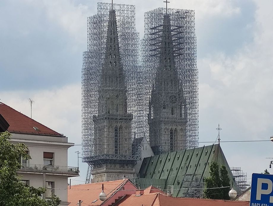 Nova skela na zagrebačkoj katedrali - 7