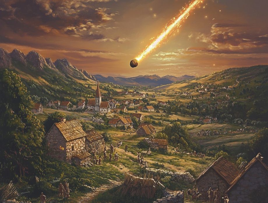 Hrašćinski meteorit/Ilustracija