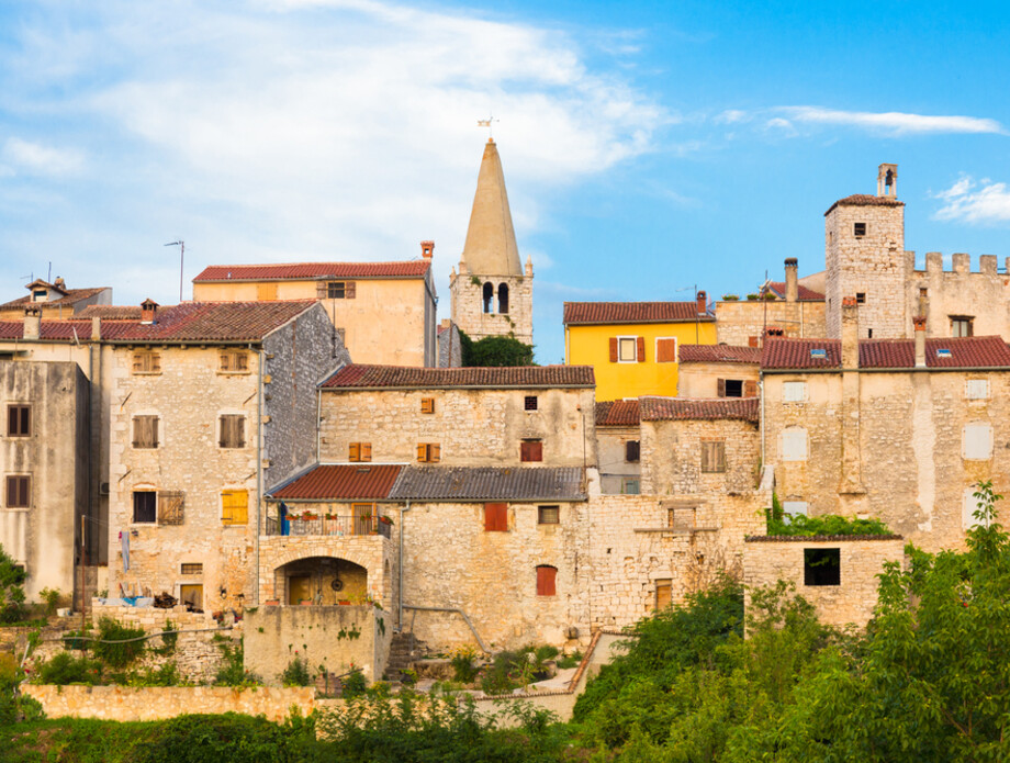 Panorama,Of,Bale,Village,In,Istrian,Peninsula,,Croatia.