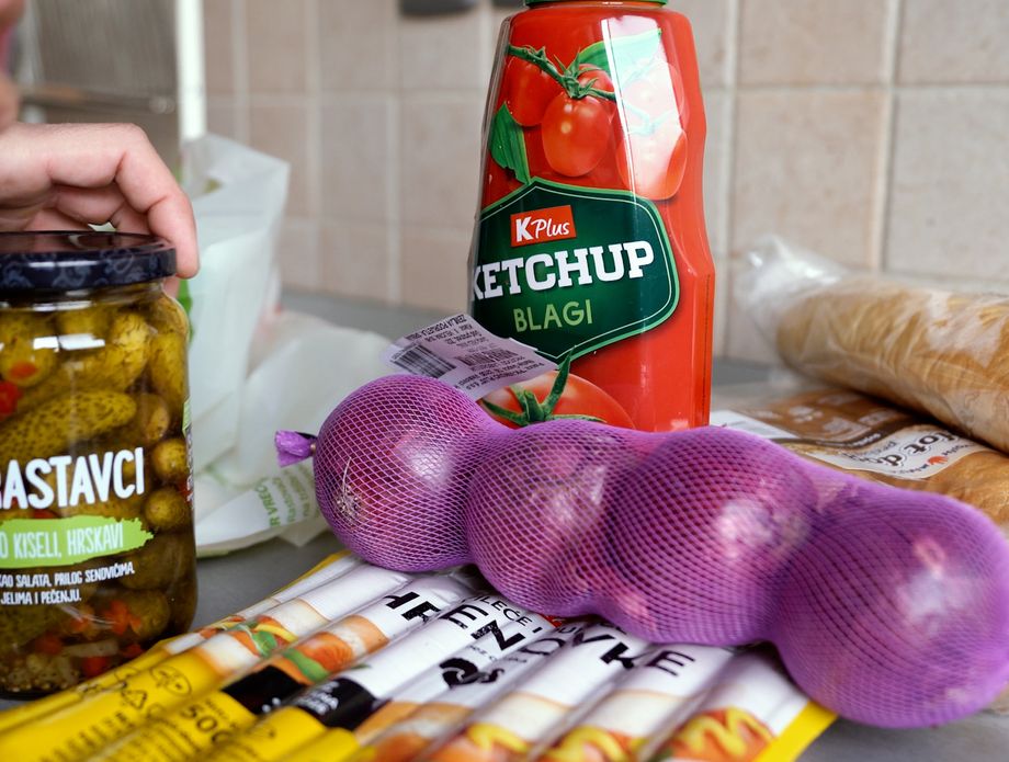 Namirnice za Kristijanov hot-dog