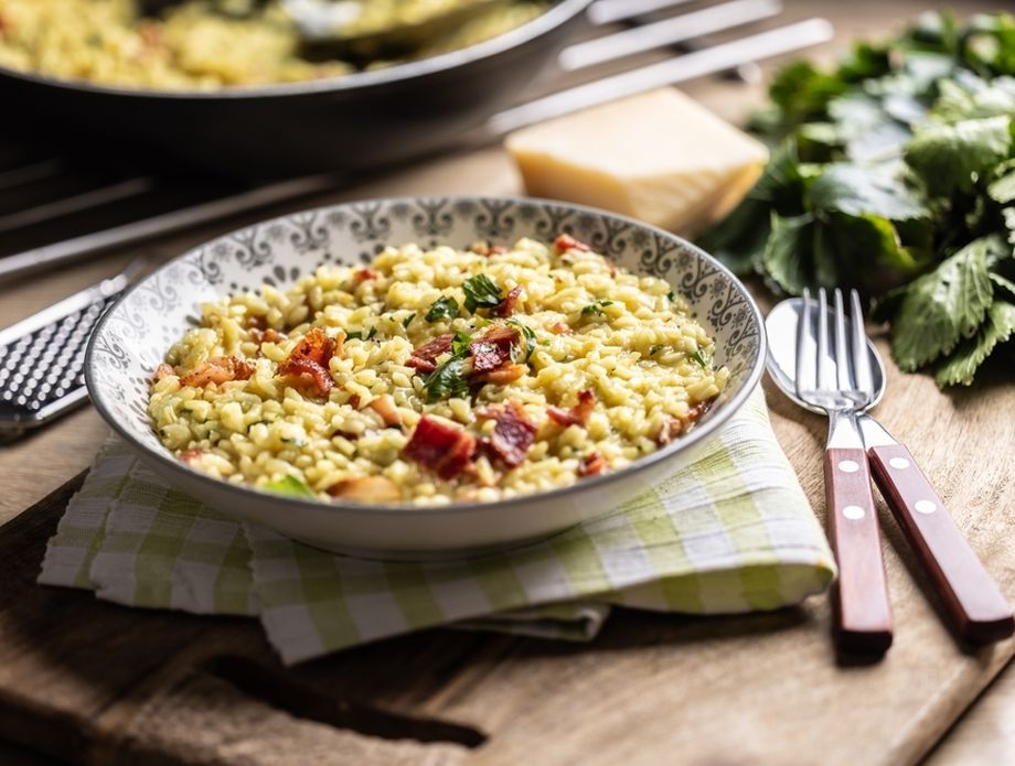 Rižoto od pancete i gljiva
