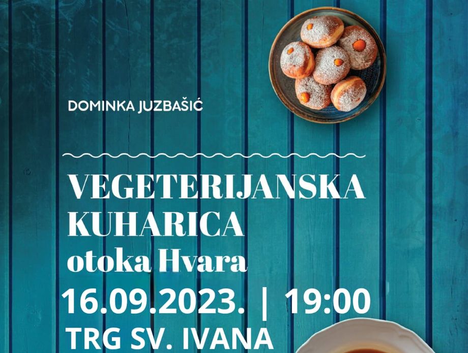 Naslovnica knjige Vegetarijanska kuharica otoka Hvara