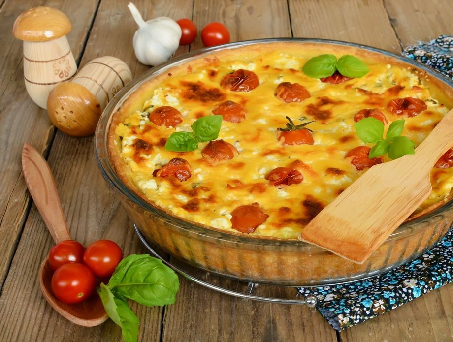 Quiche s pečenim cherry rajčicama