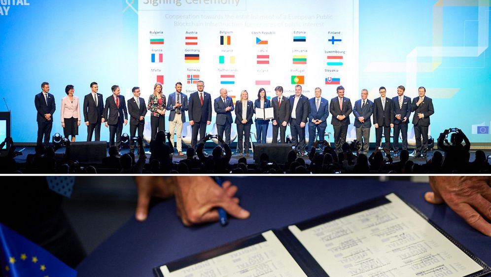 Potpisivanje Deklaracije o blockchainu (Foto: ec.europa.eu)