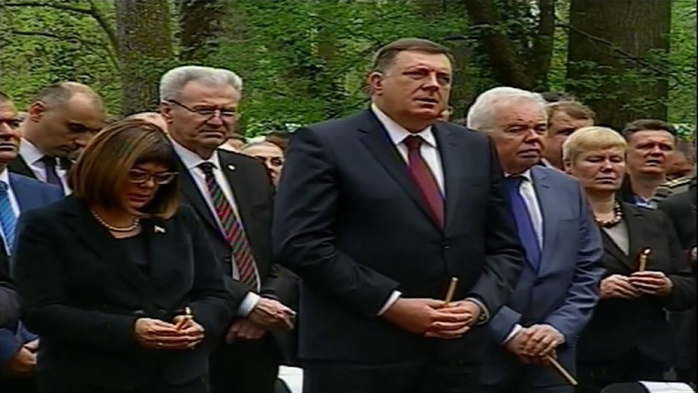 Milorad Dodik na komemoraciji žrtvama jasenovačkog logora u Donjoj Gradini (Foto: Dnevnik.hr)