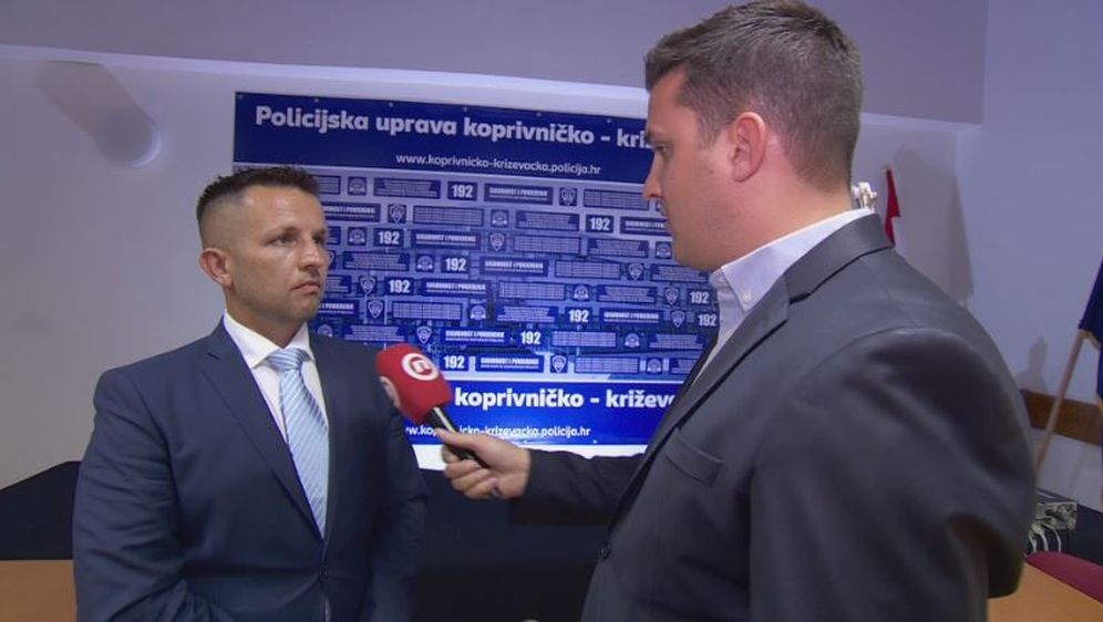 Romano Vaupotić, voditelj krim policije PU Koprivničko-križevačke, i Domagoj Mikić (Foto: Dnevnik.hr)