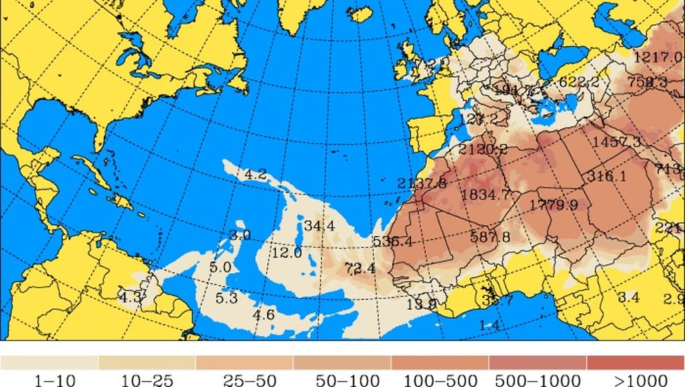 Satelitske predikcije rute oblaka prašine (University of Athens) - 5