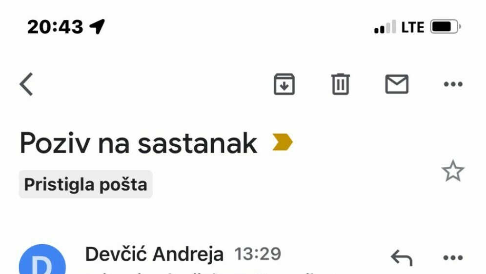 Mail dogovora s Berošem