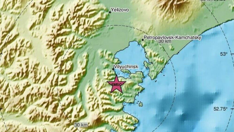 Potres na Kamčatki - 2
