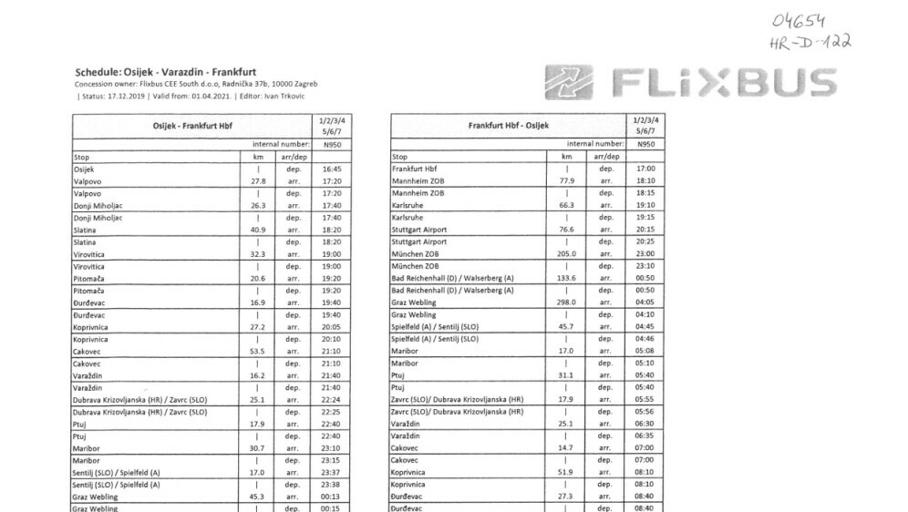Promjene u voznom redu - 4