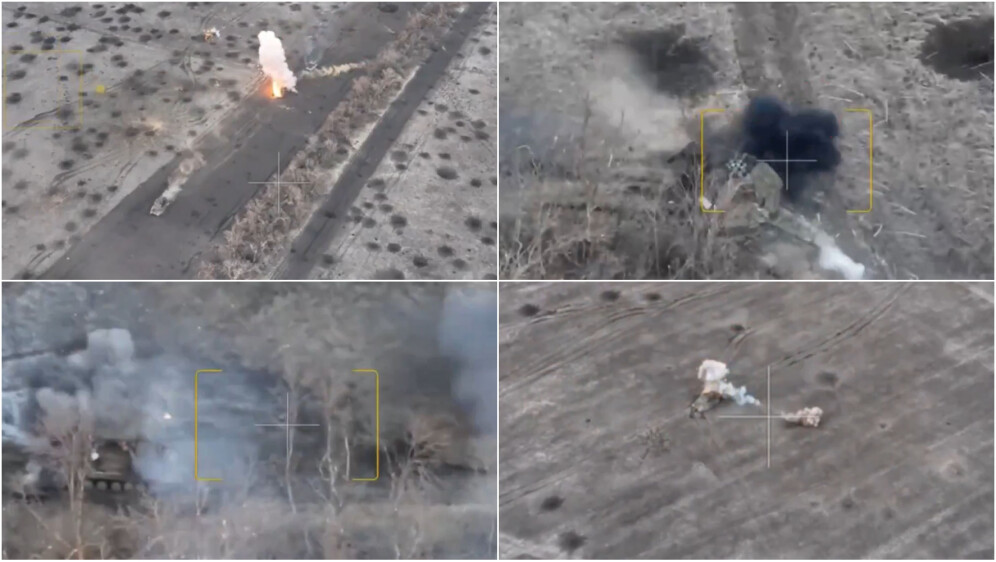 Objavljene su snimke ukrajinskog napada na ruske tenkove i oklopna vozila kod Avdiivke