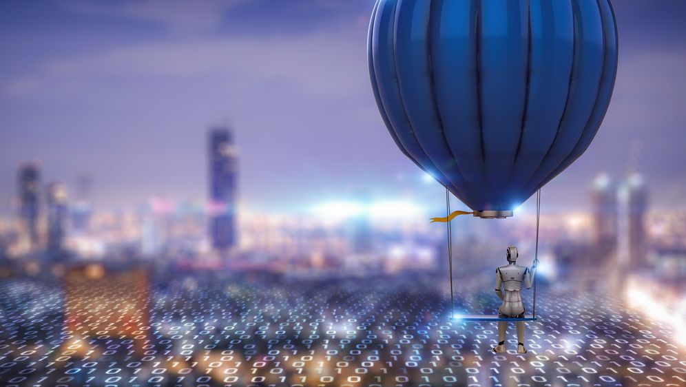 AI balon, ilustracija