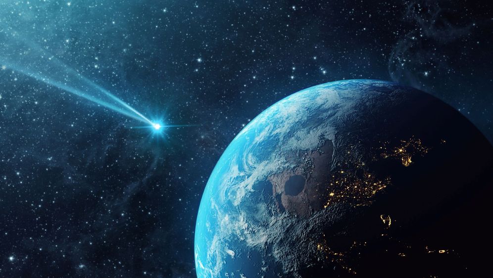Asteroid blizu Zemlje, ilustracija