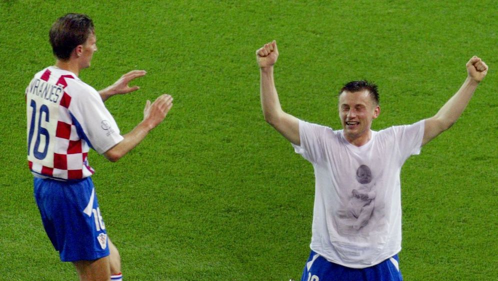 Ivica Olić nakon pogotka Talijanam na SP 2002.