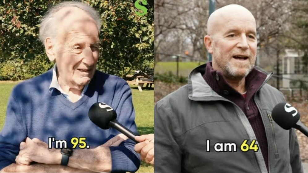 Starac i stariji čovjek kako odgovaraju na pitanja